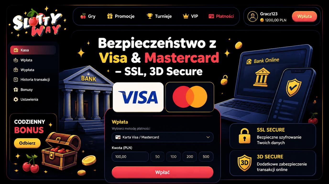ikona karty Visa i Mastercard z motywem lock bezpieczeństwa